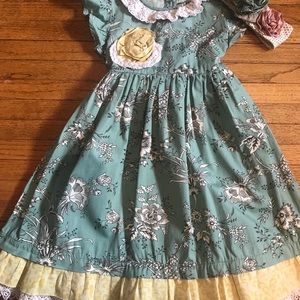 Mustard Pie Dress and Headband